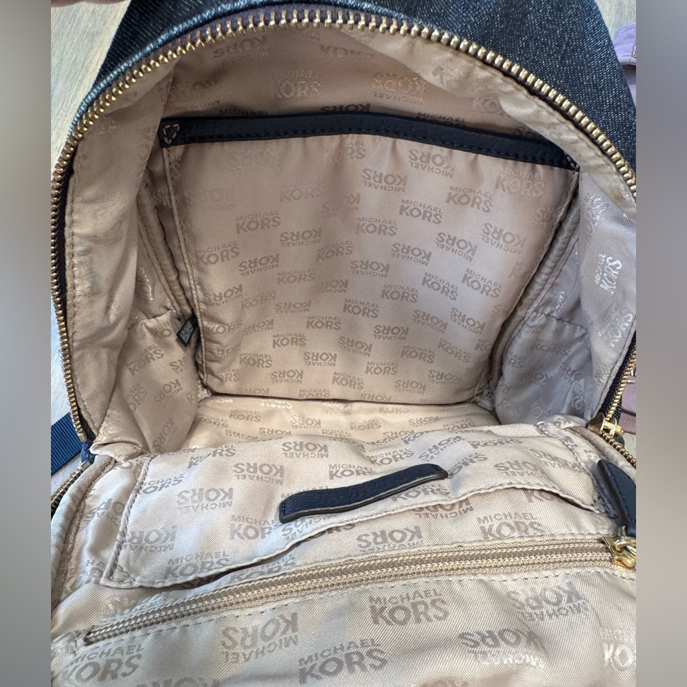 MICHAEL KORS Mini Denim Backpack - Picture 7 of 9